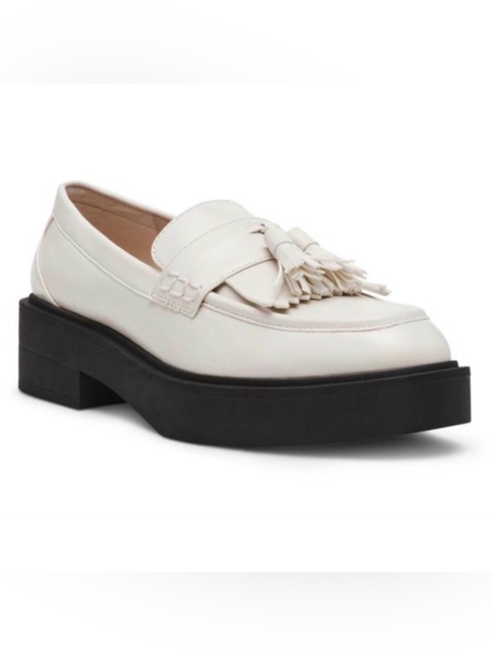 STEVEN New York Beryn Platform Kiltie Tassel Loafer Chunky Heel Shoes Size 7 NEW